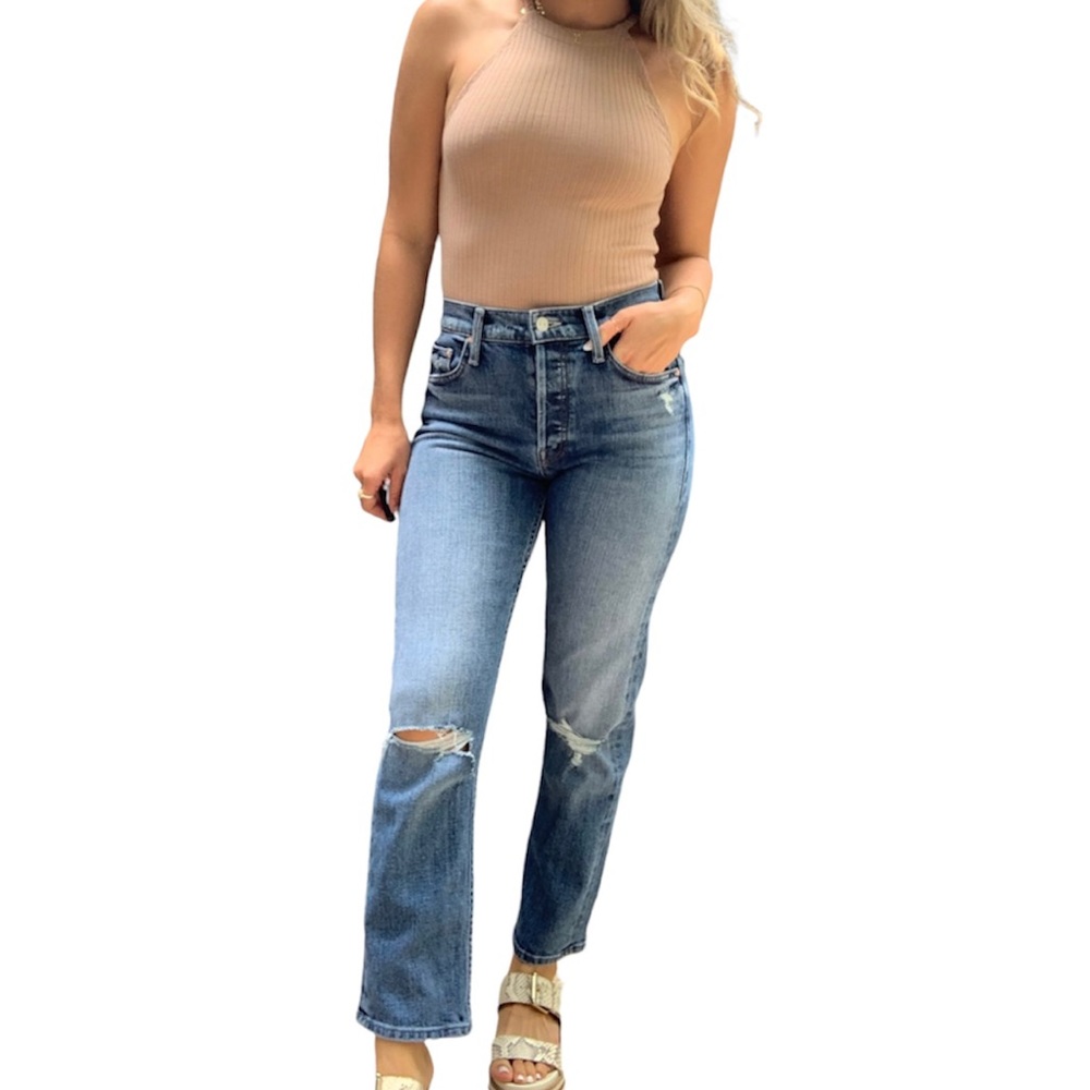 NEW with Tags Mother Superior The Tomcat Jeans playing with scissors size 25